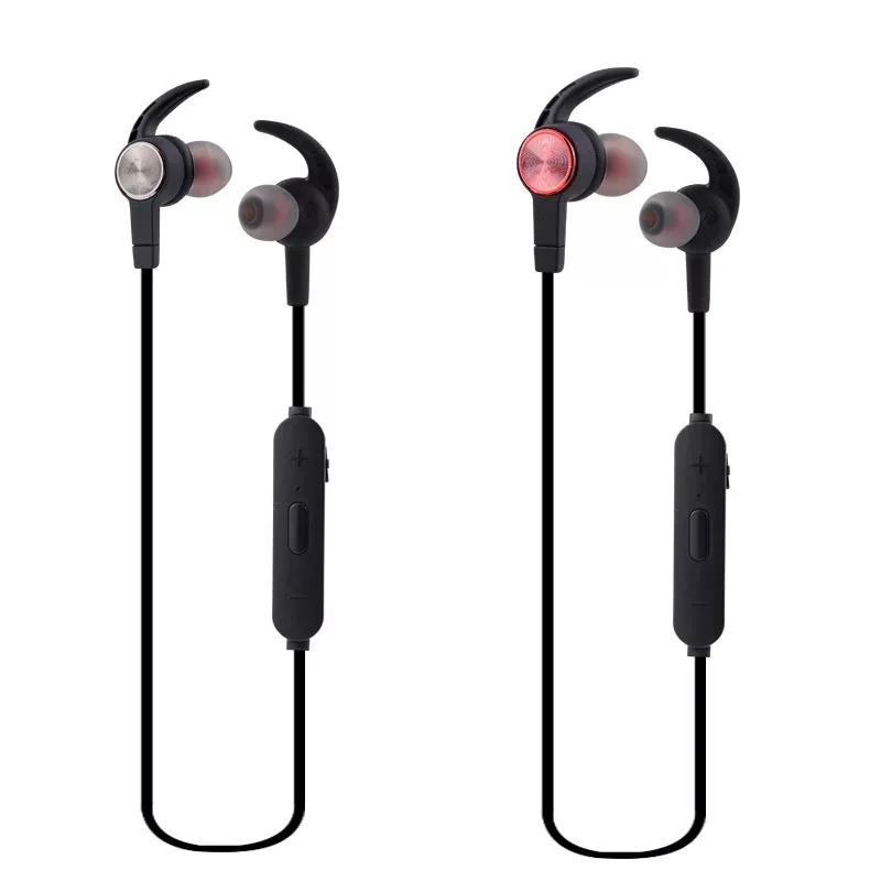 

Noise-reducing Bluetooth Headphone Magnet with Headband Comfortable Sports Anti-Sweat Stereo Wireless Headset with Dual Micropho