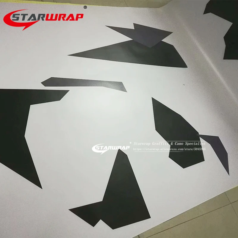 Star wrap камуфляжная виниловая обертка камуфляжная Наклейка Фольга стальная гарнитура для кузова обертывание ping