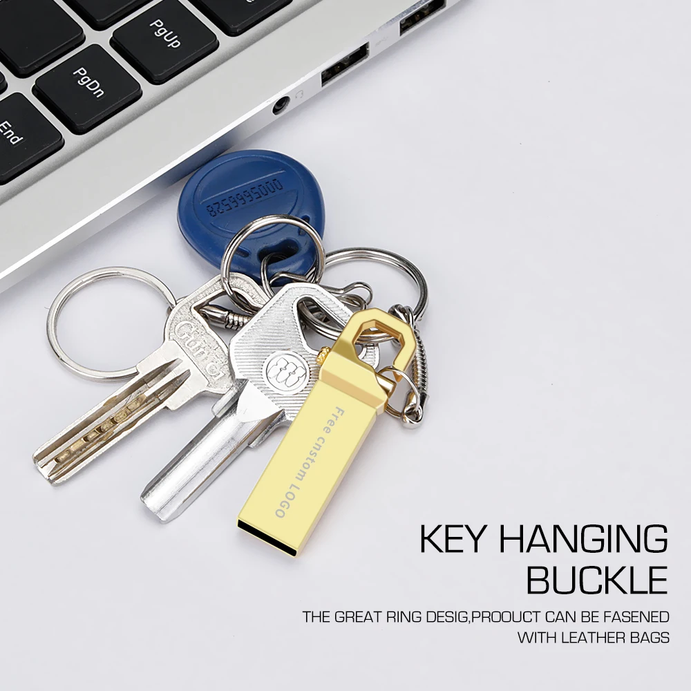 Usb флеш накопитель 32 Гб 2 0 usb флешка 128 ГБ мини браслет флэш металлический золотой 16