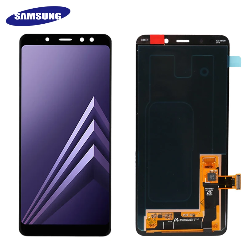 100% Оригинальный AMOLED 5 6 ''ЖК дисплей для SAMSUNG Galaxy A8 2018 LCD A530 ЖК с сенсорным