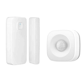 

Tuya Wifi Infrared Detector Door and Window Alarm Smart Life Notification Alerts Alexa Google IFTTT 2 in 1 Set
