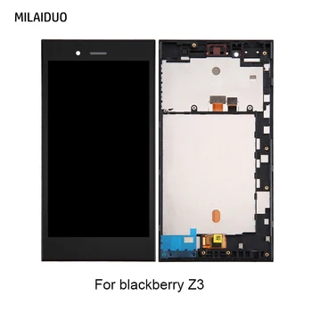 

High Quality LCD Screen and Digitizer Full Assembly Lcd Replacement Glass with Frame For BlackBerry Z3