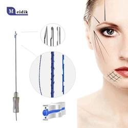 Ce absorbable pdo 4d cog 19G 100mm strong lifting cheek L blunt pdo cog threads 4D with long lasting effect