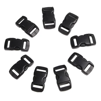 

100 Pcs Fashion Side Release Buckle Plastic For Outdoor Tactial Backpack Luggage Strap Webbing Size Bag Parts