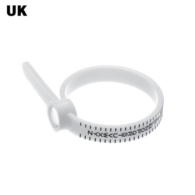 White/Black Sizes A-Z Ring Sizer Measure Finger Gauge UK/US/EU/JP Men And Womens Wedding Ring Band Genuine Tester Accessorie