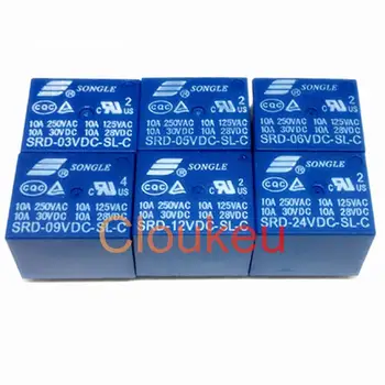 

Relay SRD-03VDC 05VDC 06VDC 09VDC 12VDC 24VDC 48VDC-SL-A -C 10A 4pin 5pin