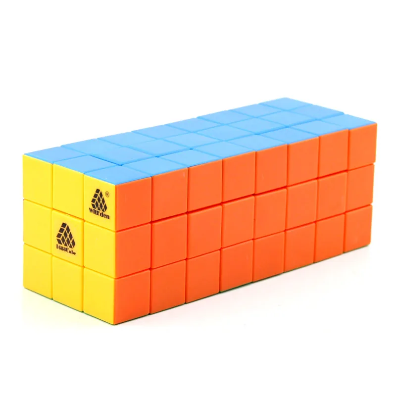 WitEden 3x3x8 кубический магический куб симметричный 1С 338 Cubo Magico Профессиональный скоростной нео куб головоломка Kostka антистрессовые игрушки - Цвет: Stickerless