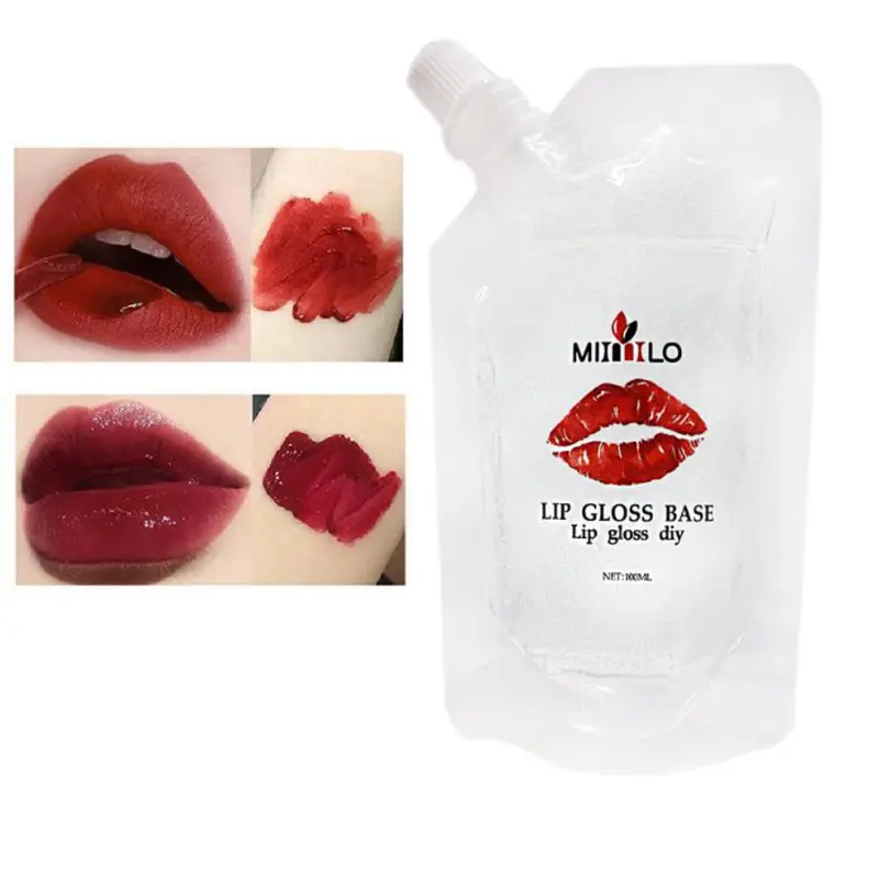 New 100ml Clear Lip Gloss Base Oil Non-Stick DIY Lip Stick Raw Material Gel For Lip Gloss Lipgloss Base Handmade 2020