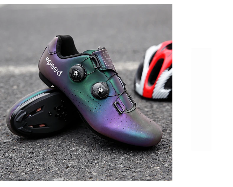 FAD SPEED road cycling shoes men's road bike shoes ultralight bicycle sports shoes self-locking professional breathable Luminous