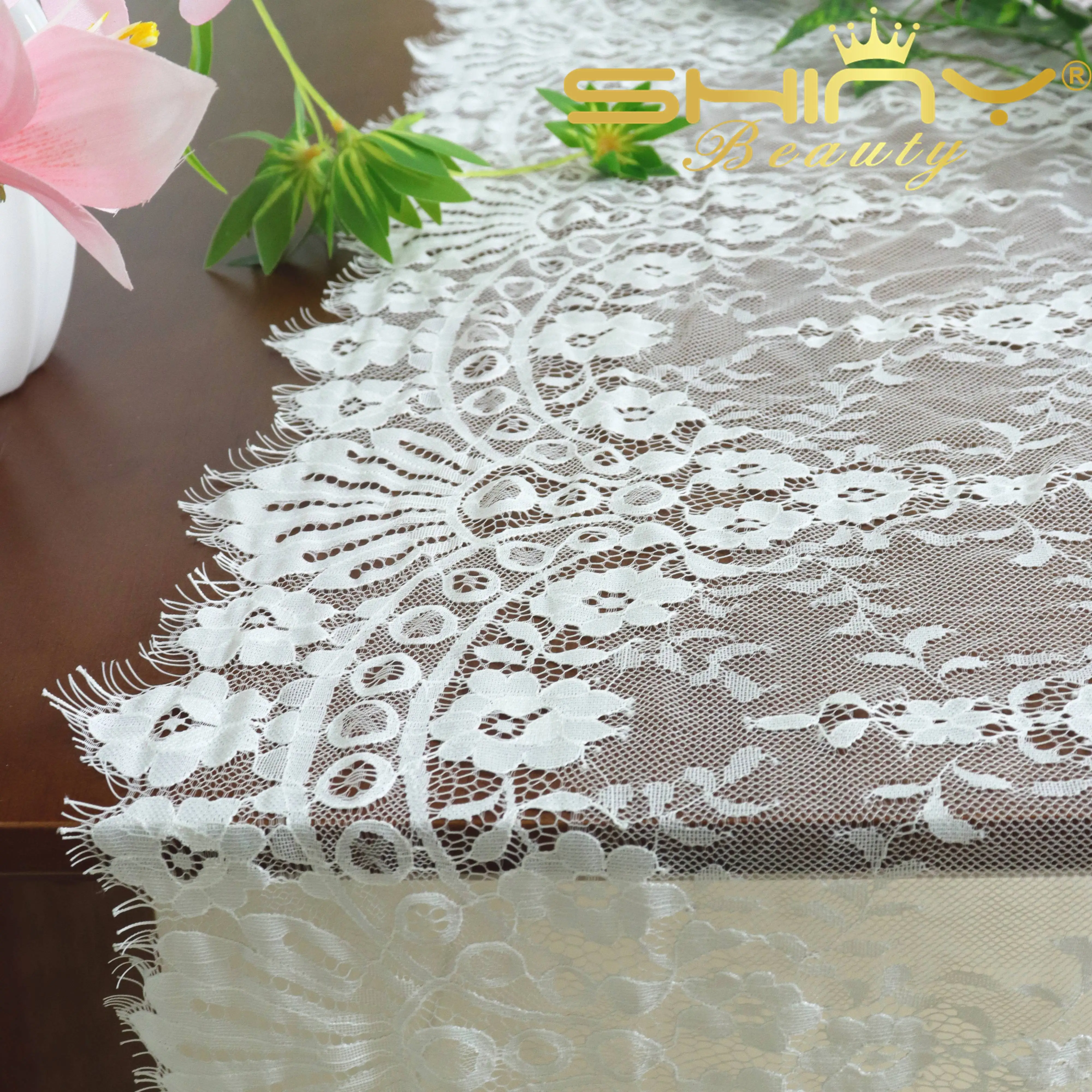 

Macrame Table Runner Boho Dining Room 16x108Inch Table Runners 2 Packs White Lace Decoration For Table-M190830