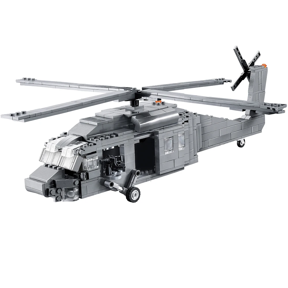 

compatible legoeinglys military technic model UH-60 Black Hawk helicopters with Army soldier 562pcs Building Blocks Toys Gift