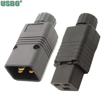 

Female Male 16A 250V CE Copper IEC320 C19 C20 PDU UPS Power Receptacle Outlet AC Electrical Cord Connector Removable plug socket