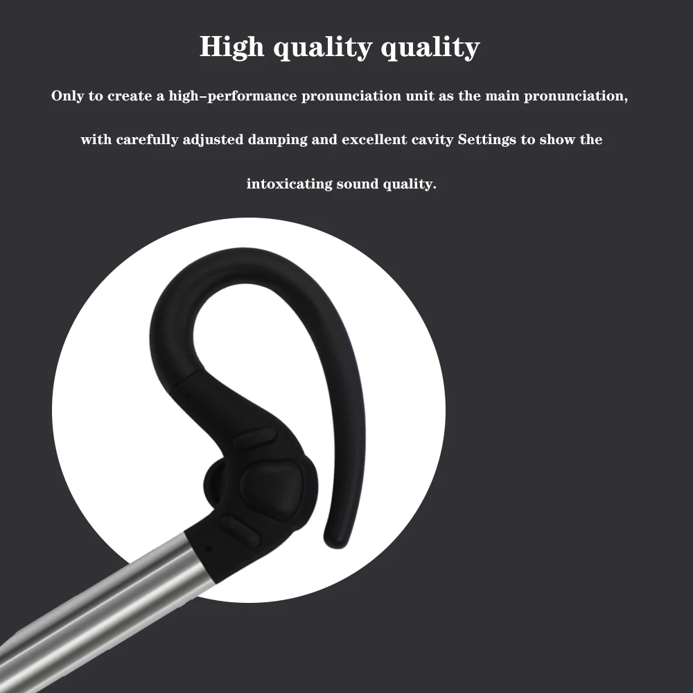 Наушники с ушным крюком, Bluetooth, GS-S580, бизнес, bluetooth-гарнитура, беспроводная, одиночная Ушная пушка, долгий режим ожидания, bluetooth-гарнитура