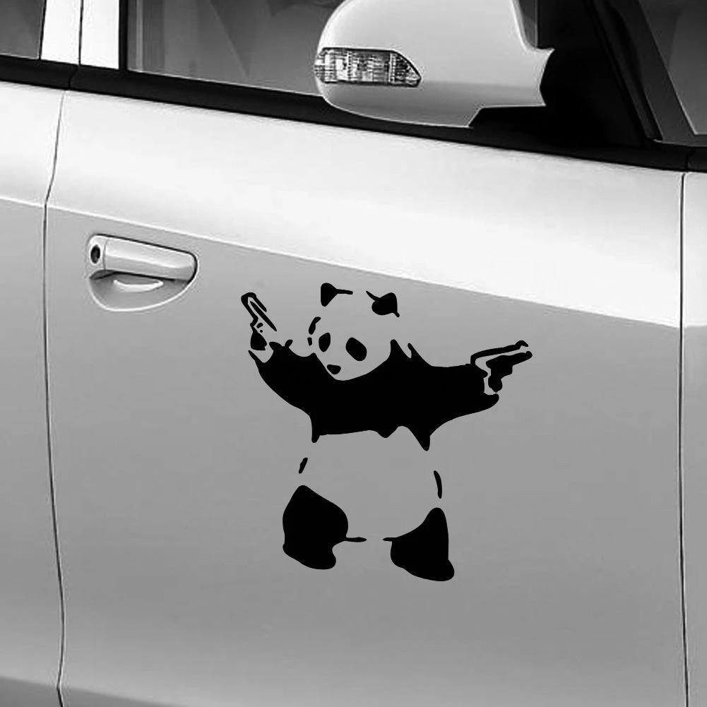 Мультяшная панда животные виниловая наклейка автомобильное окно для стенок