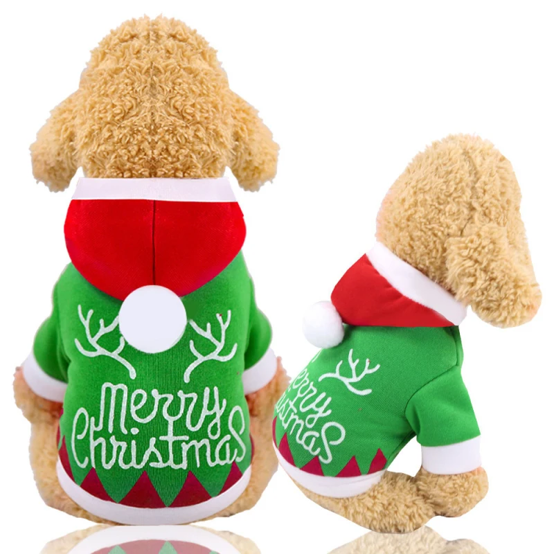 

Christmas Dog Clothes Winter Pet Outfit Xmas Dog Coat Jacket Hoodie Cat Chihuahua Pomeranian Poodle Bichon Schnauzer Dog Costume