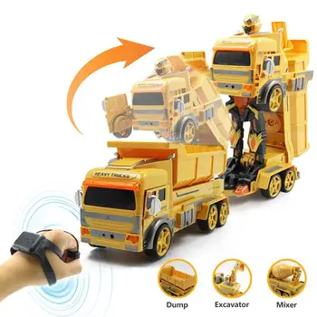 

RCtown Transform Car Robot Toy Dump Truck Excavator Gesture Remote Control Gift Toys for Kids Toys for Boys GW130 VS Dropship