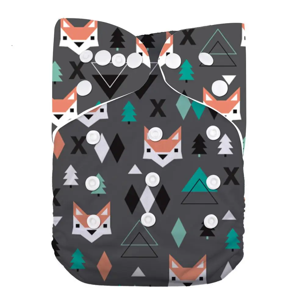 

LilBit Baby Boy Girl Color Reusable Washable One Size Cloth Diaper