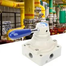 4HV210-08 воздушный клапан 4 ходовой 2 положения ручной рычаг прямого действия 1/4 дюймов PT пневматический клапан
