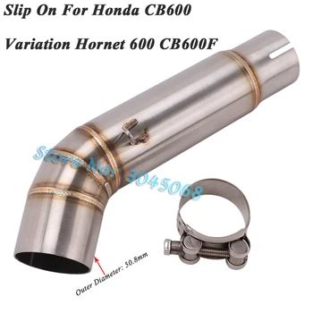 

Slip On For Honda CB600 Variation Hornet 600 CB600F Motorcycle Exhaust Muffler Pipe Escape Modified Moto Middle Tube Link Pipe