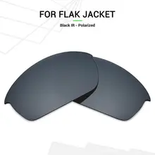 Mryok поляризованные Сменные линзы для Оукли Flak солнечные очки к куртке Черный ИК
