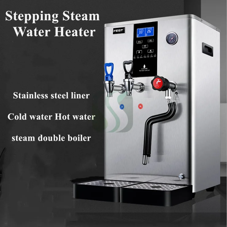20L Commercial bubble milk coffee shop Steam boiling water machine water  heating machine water steaming machine Milk Frother - AliExpress