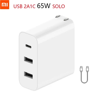 

Original Xiaomi Travel Multifunction Charger USB 2A1C 65W Solo Type-C 63W Together Smart Output USB-A 18W Max Quick Charging