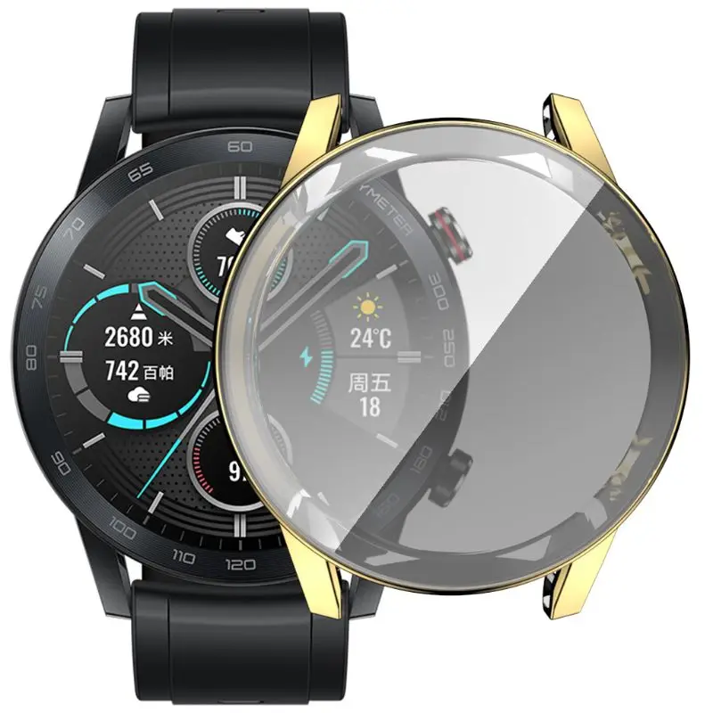 Durable Electroplated TPU Watch Cover with Screen Protector