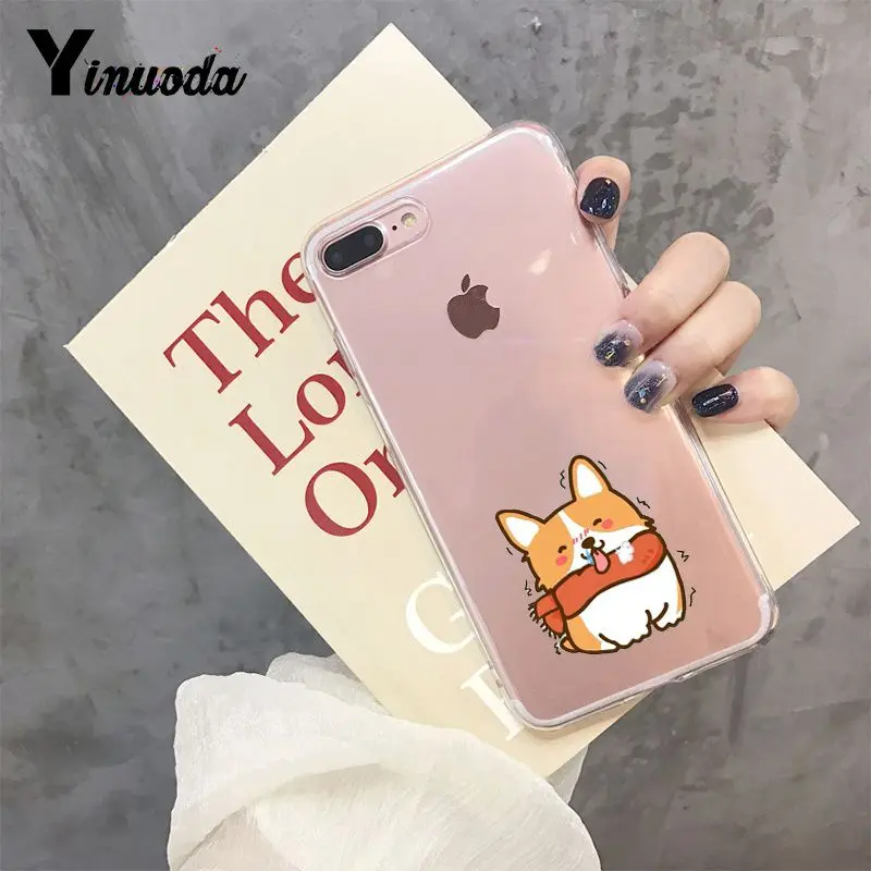 Yinuoda милый корги Butt Animal Puppy TPU чехол для телефона чехол для iPhone 8 7 6 6S Plus X XS MAX 5 5S SE XR 10 чехлов - Цвет: A15