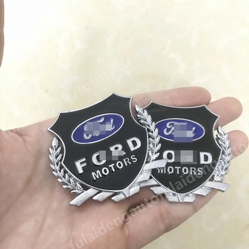 2 шт. для Ford Explorer edge Escape Kuga F150 Mustang фокус значок 3D Металлическая Эмблема дверь автомобиля боковые окна наклейки стайлинга автомобилей