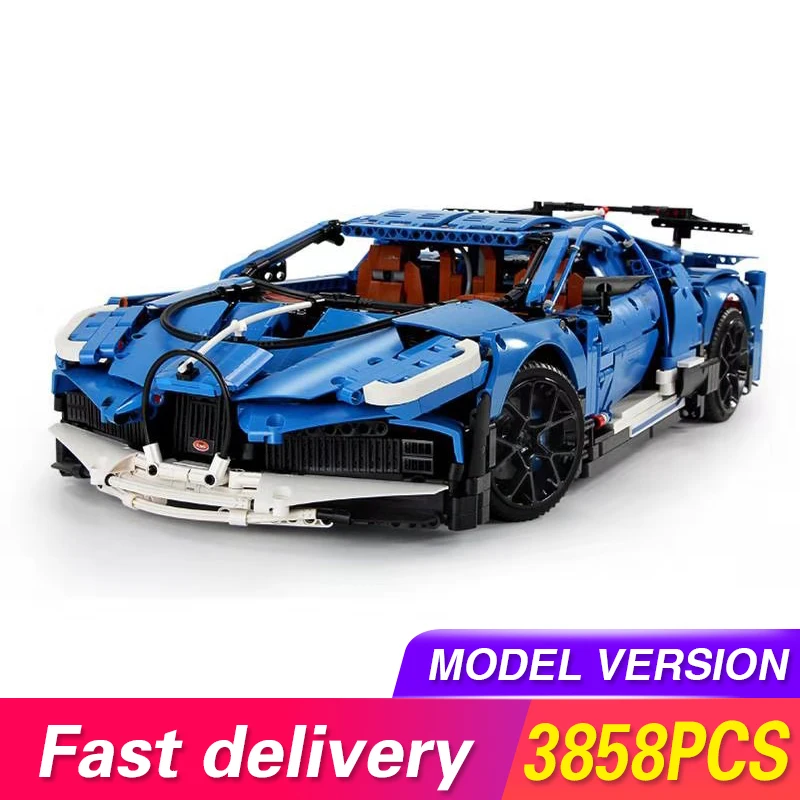 

MOC 20086 Techinic Series The Blue Speed Sport Racing Car Model Kit Assembling Building Blocks Kids Toys For Children DIY Bricks