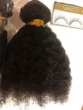 Extensiones de cabello humano Afro rizado para mujer negra, 4 mechones, extensión Natural, Clip de pelo rizado, Color 1b, Super Icon, 8-20 pulgadas