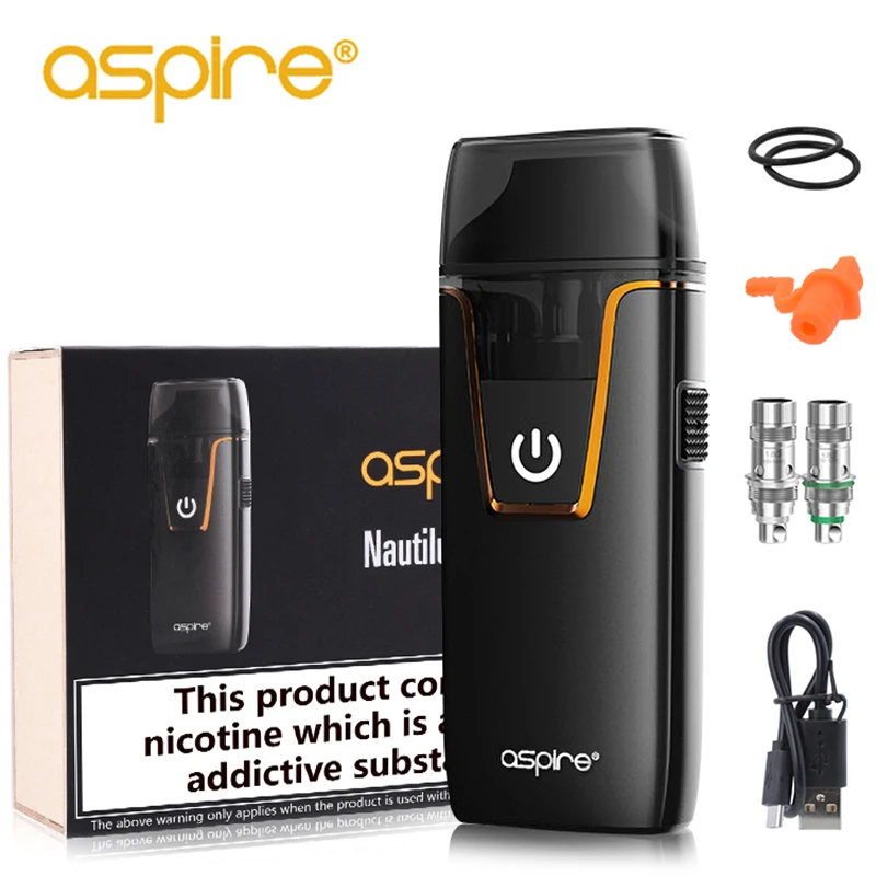 Электронная сигарета Vape Pod System aspire Nautilus AIO стартовый набор 1 8 Ом Nic соли катушка MTL с