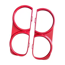 Garniture de lunette de phare avant, paire LH LF & RH RF pour Dodge Challenger, nouveau remplacement Direct, accessoires Automobiles 