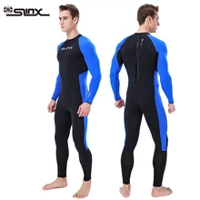 Men Longsleeve Rash guard suit surfing suit one piece For Swimming Diving Surfing Kayaking Equipment Black