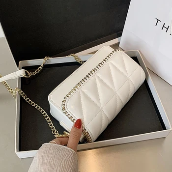 

PU Leather Chain Design Crossbody Bags Women Small Chain Handbag Small Bag Hand Bag Ladies Designer