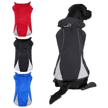 

Reflective Dog Clothes for Large Dogs Fall/Winter Reversible Waterproof Dog Jacket Light Weight Pet Dog Coat Vest Outdoor Pugs