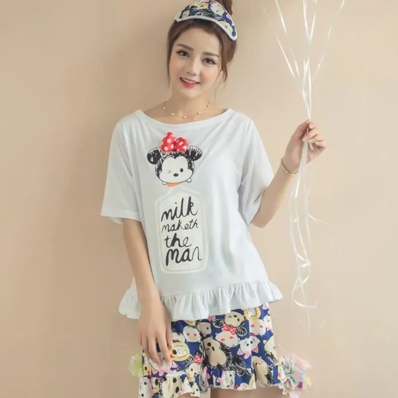 

Cotton Women \ 'S Pajamas Short-sleeved Home Service Su