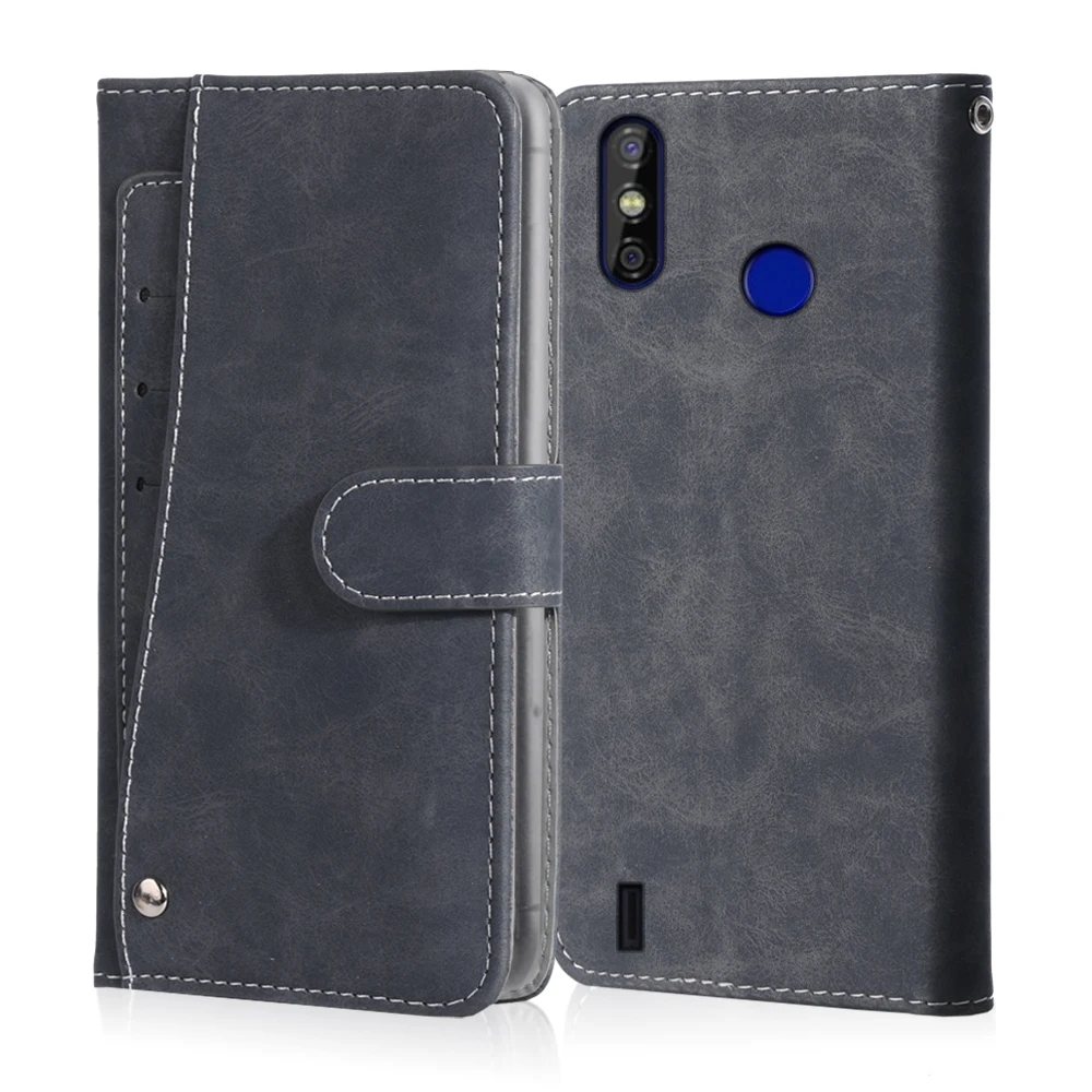 Luxury Vintage Case Tecno Spark 4 Air 5 3 Pro Power CM (KA9) POP Leather Flip Wallet Card Stand Magnetic Book Phone Cover | Мобильные