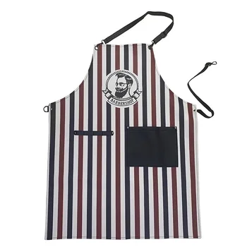 

Simple Pattern Haircut Wai Cloth Europe and America Hide Substance Hair Stripes Apron Salon Beauty Hair Tools Wholesale
