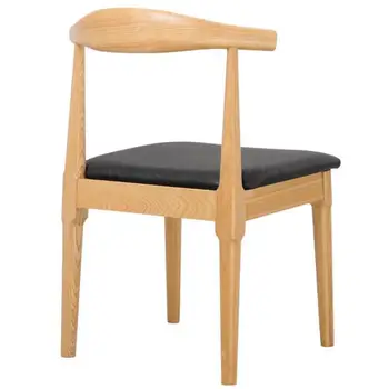 

Horn chair Nordic solid wood dining chair home simple fashion study chair home chair cafe back leisure chair