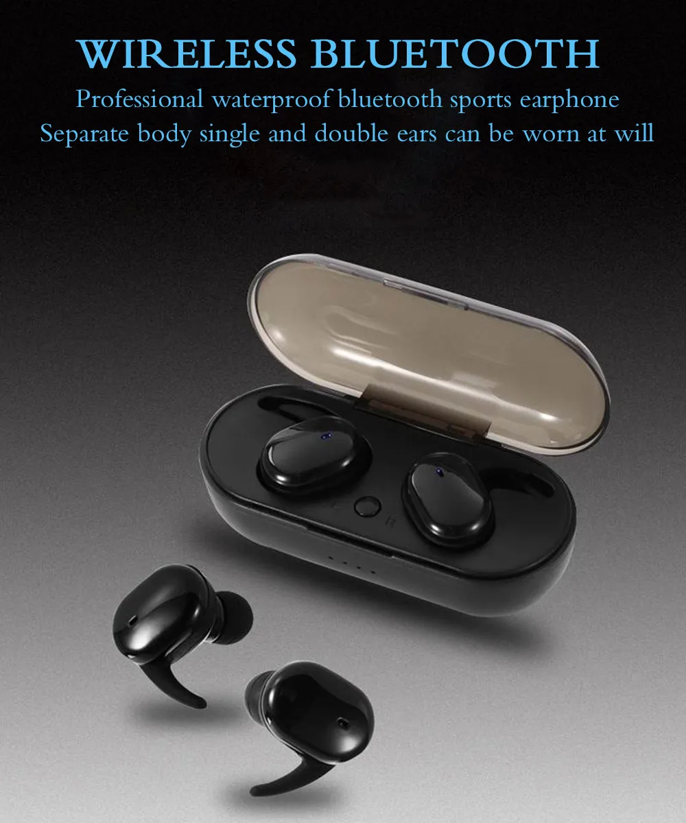 TWS Bluetooth 5,0 наушники One Touch Handsfree телефонная гарнитура беспроводная 4D стерео Спортивная Музыка наушники с зарядным устройством
