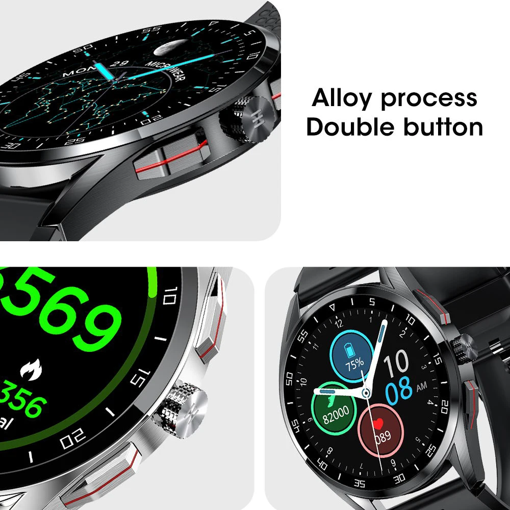 2021 Bluetooth Call Smart Watch Men IP68 Waterproof Rotary Button BP Heart Rate Monitor Smartwatch For Samsung Xiaomi Huawei GT2