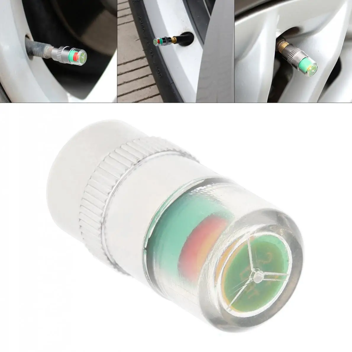 

36 Psi 2.4 Bar Car Tire Pressure Monitor Valve Cap Sensor Indicator Diagnostic Tools
