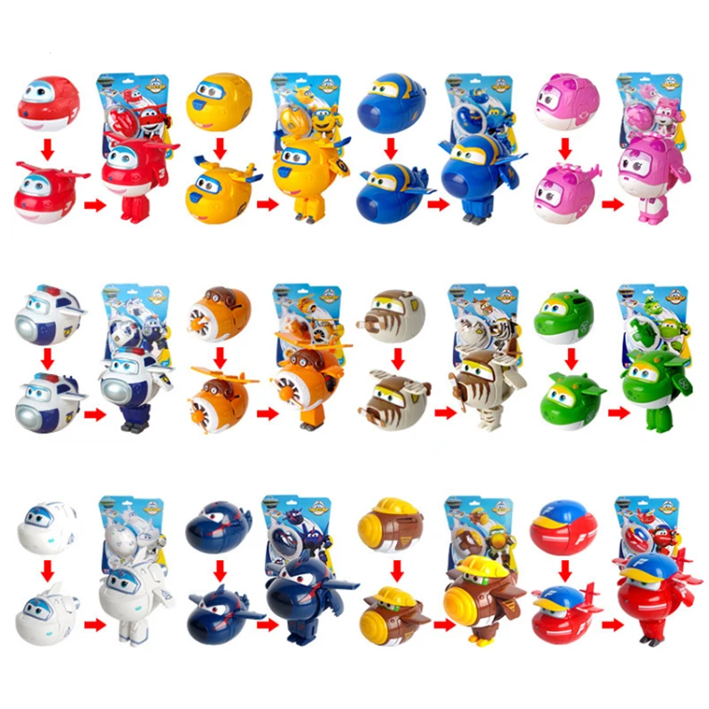 Оригинальный AULDEY New Super Wings Jett игрушки для транформации головокружение модель Jerome