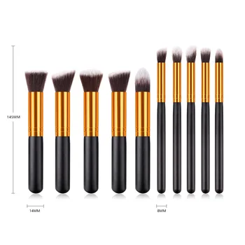 

Newly 10Pcs Makeup Brush Synthetic Kabuki Foundation Face Powder Blush Eyeshadow Brushes Makeup Brush Kit CTN88