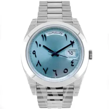 

luxury watch men 40mm DayDate Ancient arab automatic mechanical watch AAA sweeping Stainless steel watches 2813 18K Rolix