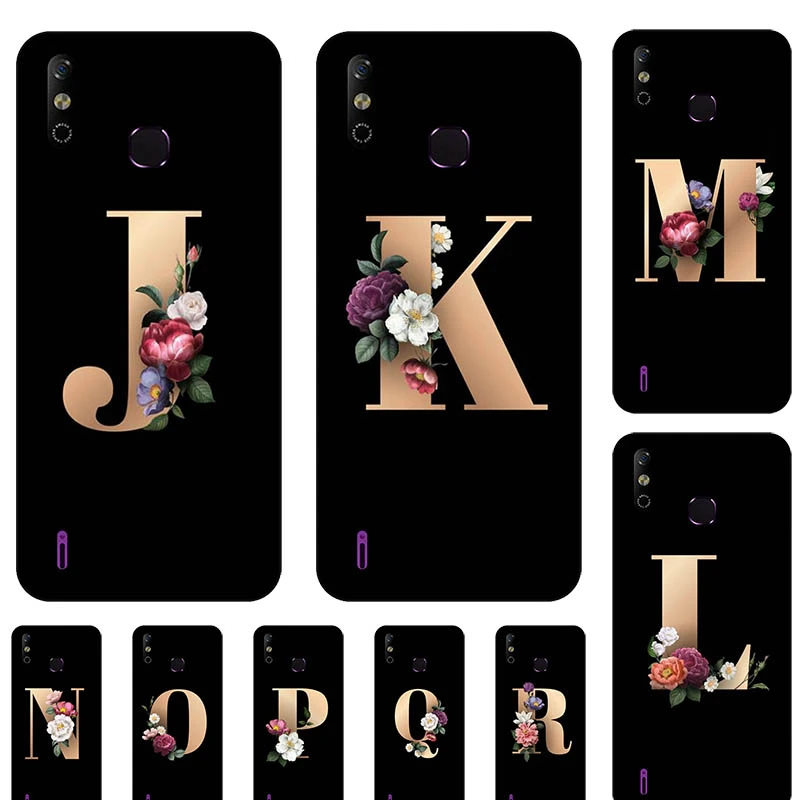 For Infinix Smart 4 X653c Smart 4c Case Funny Custom Name Letter Couple Cover Fashion Black Tpu Soft Coque Phone Case Covers Aliexpress