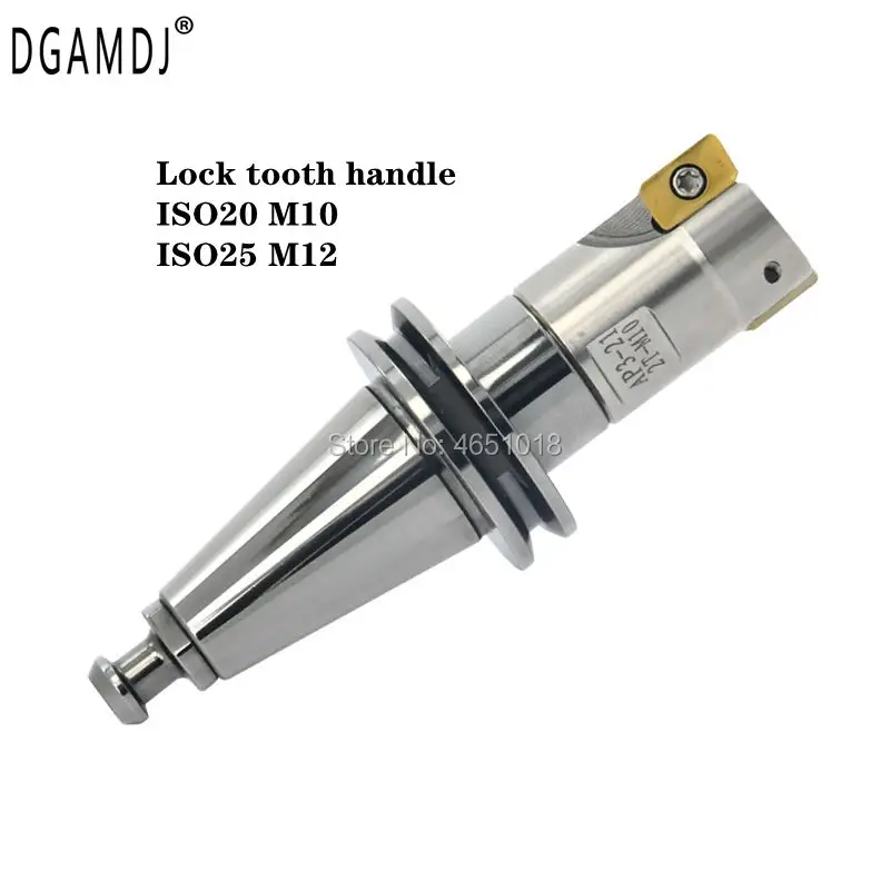 

1 set of ISO20 M10 ISO25 M12 lock milling tool holder BAP3 20 21 2T 25 26 3T tool head 10 high quality APMT1135PDER CNC inserts