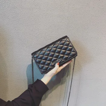 

Small Shoulder Bags 2019 New Fashion Rhomboid Chain Mini Single Shoulder Oblique Satchel Bag Purses and Handbags