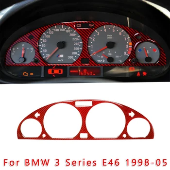 

Car Accessories Decoration Carbon Fiber Dashboard Panel Decor Frame Trim Sticker Red For BMW 3 Series E46 1998-05 Car Styling